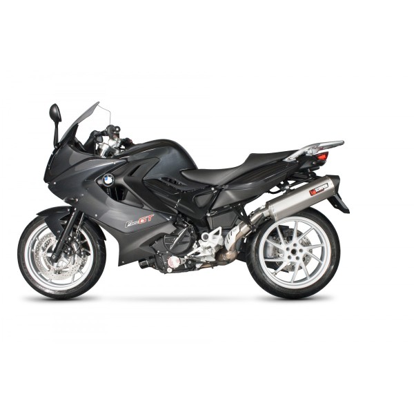 Scorpion Exhaust BMW F800 GT 2013-19 / F800 R 2009-19 2013 - 2019 Serket Parallel Slip-on Brushed Stainless Steel Sleeve